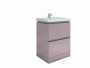 RAK Resort 650mm Floor Standing Basin Unit - Matt Mushroom