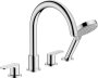 Hansgrohe Vernis Blend 4-Hole Rim Mounted Bath Mixer - Chrome