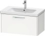 Duravit D-Code 784mm x 460mm 1 Drawer Wall Hung Vanity Unit - Matt White