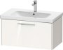 Duravit D-Code 784mm x 460mm 1 Drawer Wall Hung Vanity Unit - Gloss White