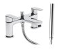 Tavistock Zero Deck-Mounted Bath/Shower Mixer with Handset - Chrome