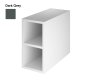 The White Space Choice 200 x 455 x 400mm Shelf Unit - Dark Grey