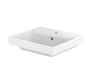 TOTO CS 500mm Square Basin with 1 Tap Hole & Overflow