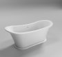 Trojan Bateaux 1700 x 745mm Twin Skin Acrylic Freestanding Boat Bath - Gloss White