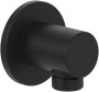 Villeroy & Boch Universal Round Shower Wall Outlet - Matt Black