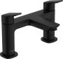 Hansgrohe Logis 2-Hole Rim Mounted Bath Mixer - Matt Black