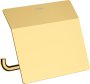 Hansgrohe Addstoris Roll Holder with Cover - Polished Gold-Optic