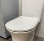 The White Space Euna Rimless Back to Wall Toilet - White