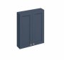 Burlington Bathrooms Blue 60cm Double Door Wall Unit