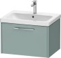 Duravit D-Code 634mm x 460mm 1 Drawer Wall Hung Vanity Unit - Fjord Green