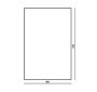 The White Space 400 x 700mm Rectangular Non-Illuminated Mirror