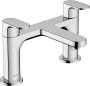 Hansgrohe Rebris S 2-Hole Rim Mounted Bath Mixer - Chrome