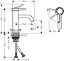 Hansgrohe Tecturis S Single Lever Basin Mixer 80 Coolstart Ecosmart+ Set