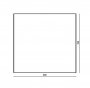 The White Space Rectangle Non-Illuminated Bathroom Mirror - 800mm X 700mm