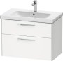 Duravit D-Code 784mm x 460mm 2 Drawer Wall Hung Vanity Unit - Matt White