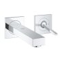 Grohe Eurocube Joy 2 Hole Wall Mounted Basin Mixer - Chrome