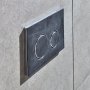 Geberit Sigma 21 Dual Flush Plate - Mustang Slate & Chrome