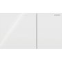 Geberit Sigma 70 White Glass Dual Flush Plate For Sigma Cistern 12cm