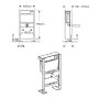 Geberit Duofix 0.79m WC Frame & Cistern