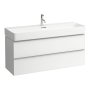 Laufen Space 1200mm Two Drawer Vanity Unit - Matt White