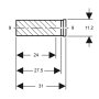 Geberit Duofix HDPE Straight Connector 90mm with Ring Seal for Wall-Hung WC