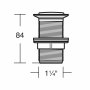 Ideal Standard Slotted Click Plug Basin Waste - Stock Clearance