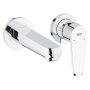 Grohe Eurodisc Cosmopolitan 2 Hole Wall Mounted Basin Mixer - Chrome