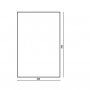 The White Space Rectangle Non-Illuminated Bathroom Mirror - 400mm X 700mm