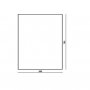 The White Space Rectangle Non-Illuminated Bathroom Mirror - 600mm X 700mm