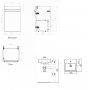 The White Space Scene 1 - Door Wall Hung Vanity Unit - Left Handed Hinge - 450mm Wide -