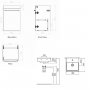 The White Space Scene 1 - Door Wall Hung Vanity Unit - Left Handed Hinge - 450mm Wide -