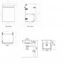 The White Space Scene 1 - Door Wall Hung Vanity Unit - Right Handed Hinge - 450mm Wide -