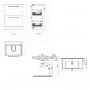 The White Space Scene 2 - Drawer Floor Standing Vanity Unit - 600mm Wide -