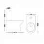 The White Space Scene Close Coupled Toilet Pan -