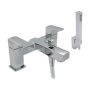 Francis Pegler Manta Two Hole Bath Shower Mixer Tap - Chrome