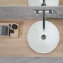 Geberit VariForm 400mm Round Lay-On Countertop Basin - No Overflow