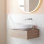 Geberit VariForm 550mm Elliptic Lay-On Countertop Basin - No Overflow