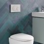 Geberit Sigma 20 Dual Flush Plate - White & Matt White