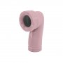 Burlington Bespoke Confetti Pink Ceramic Trap (Converting Horizontal Outlet to Floor Outlet)