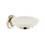 Booth & Co. Axbridge Ceramic Soap Dish and Holder - Nickel