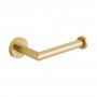 Vado Individual Knurled Accents Toilet Roll Holder - Brushed Gold