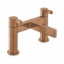 Vado Individual Edit Deck Mounted Bath Filler - Brushed Bronze