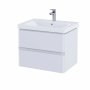 RAK Resort 650mm Double Drawer Basin Unit - Matt White