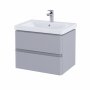 RAK Resort 650mm Double Draw Basin Unit - Matt Stone