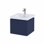 RAK Resort 550mm Single Draw Basin Unit - Matt Denim Blue