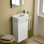 Ideal Standard Eurovit+ 35cm Guest Basin Unit with 1 Door - Gloss White