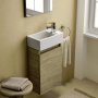 Ideal Standard Eurovit+ 35cm Guest Basin Unit with 1 Door - Natural Oak