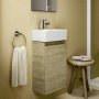 Ideal Standard Eurovit+ 35cm Guest Basin Unit with 1 Door - Natural Oak