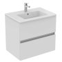 Ideal Standard Eurovit+ 60cm Wall Mounted Vanity Unit with 2 Drawers - Gloss White