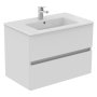 Ideal Standard Eurovit+ 80cm Wall Mounted Vanity Unit with 2 Drawers - Gloss White